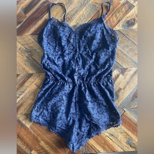 VS Lace Beach Romper Coverup